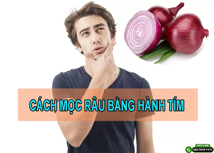 Mách bạn cách mọc râu bằng hành tím đơn giản tại nhà