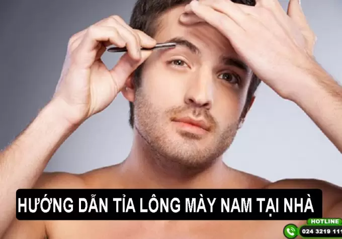 Hướng dẫn cách tỉa lông mày nam tại nhà chuẩn soái ca
